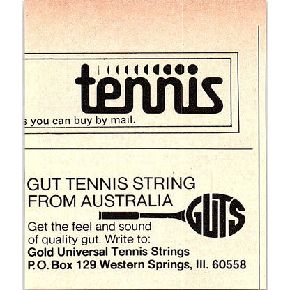 Wrap Your Own Racquet Grips Tennis Discount Shop Northbrook IL 1977 Ad AF3-Q3