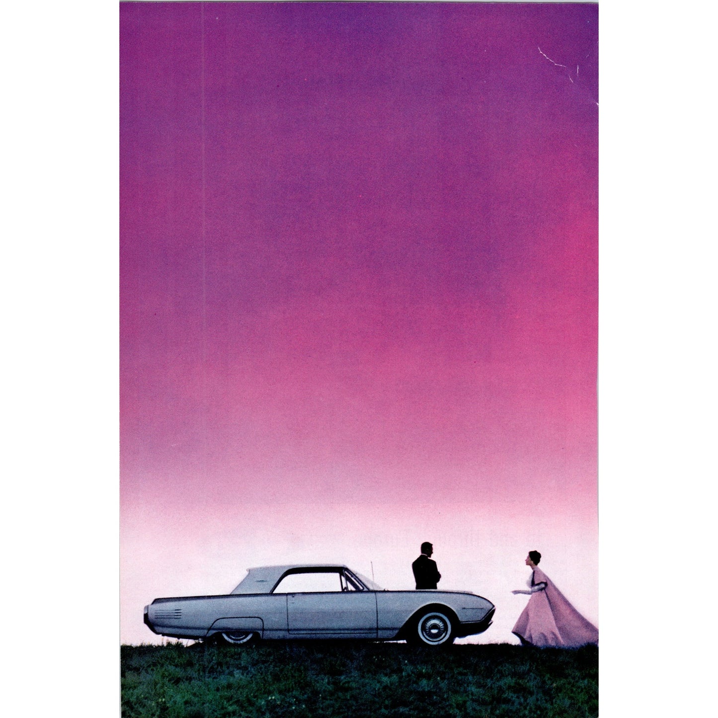 Sunset Ford Thunderbird Automobile Car - Vintage Magazine Ad D20