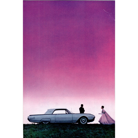 Sunset Ford Thunderbird Automobile Car - Vintage Magazine Ad D20