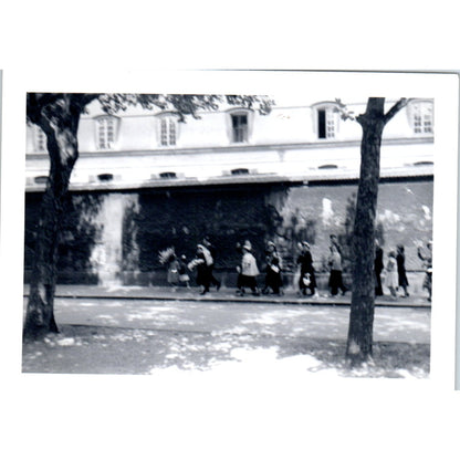 Wedding Procession in Paris France Postwar Europe c1954 Army Photo AF1-AP3
