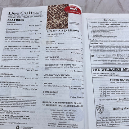 2001 Feb - Gleanings in Bee Culture Magazine - Bees Beekeeping Honey M32