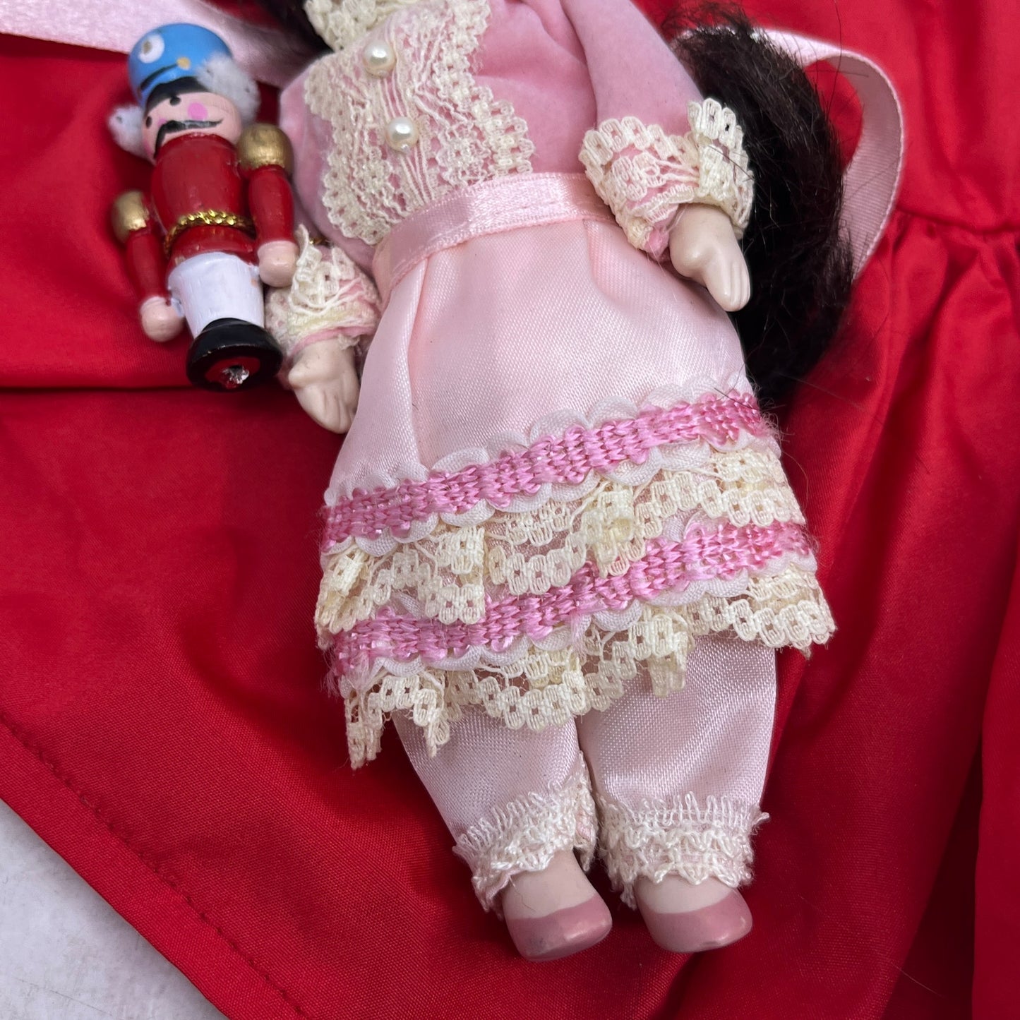 Samantha Pleasant Company American Girl Christmas Dress & Clara Doll