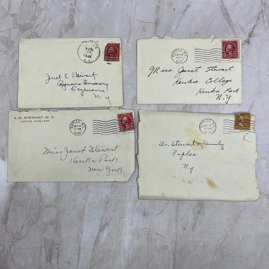 c1930 A.M. & Janet E. Stewart Keuke Parks Set of Postal Cover Envelopes TG9-PC-9