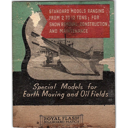 Miller, Bradford & Risberg Co Oshkosh Trucks Eau Claire Large Matchbook TH2-Y3