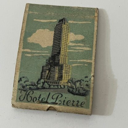 Hotel Pierre 5th Ave at 61st St New York Vintage Matchbook Cover TB6-MB1-1