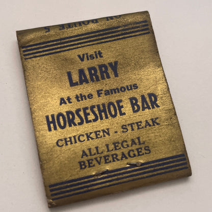 Kyer House Horseshoe Bar Larry Ellis St. Johnsville NY Matchbook Cover TB8-MB2-4