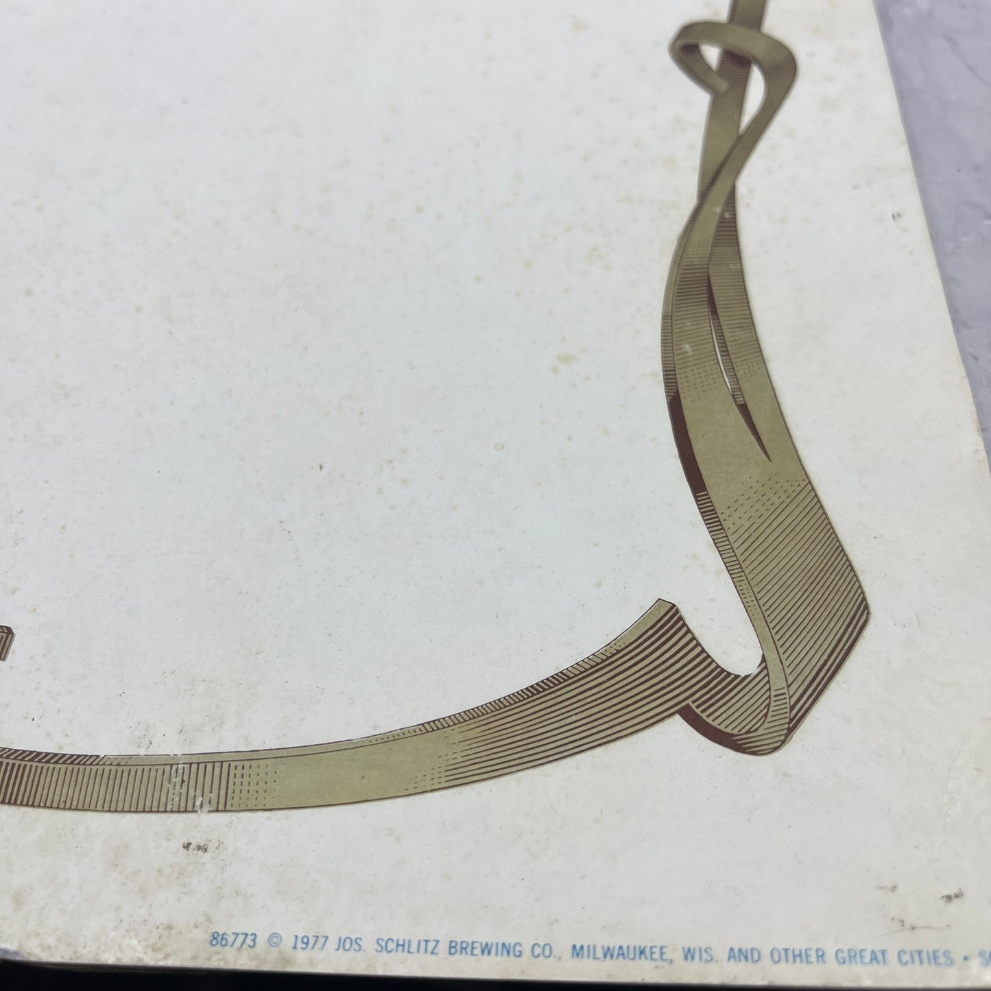 1977 Schlitz Special Cardboard Bar Store Display Sign 12x18 FL1