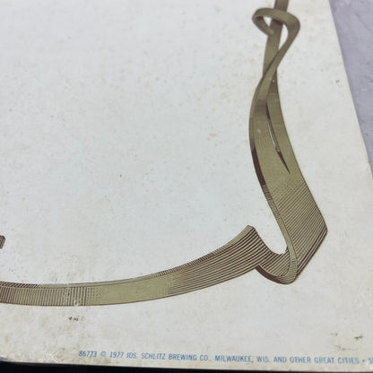 1977 Schlitz Special Cardboard Bar Store Display Sign 12x18 FL1