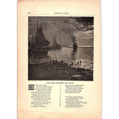 The Face Against the Pane Aldrich, In The Harbor Sims 3 Pages 1884 Poem TA5-CJ-4
