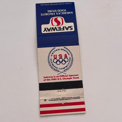 1984 USA Olympic Committee Safeway Vintage Matchbook Cover MB59-2