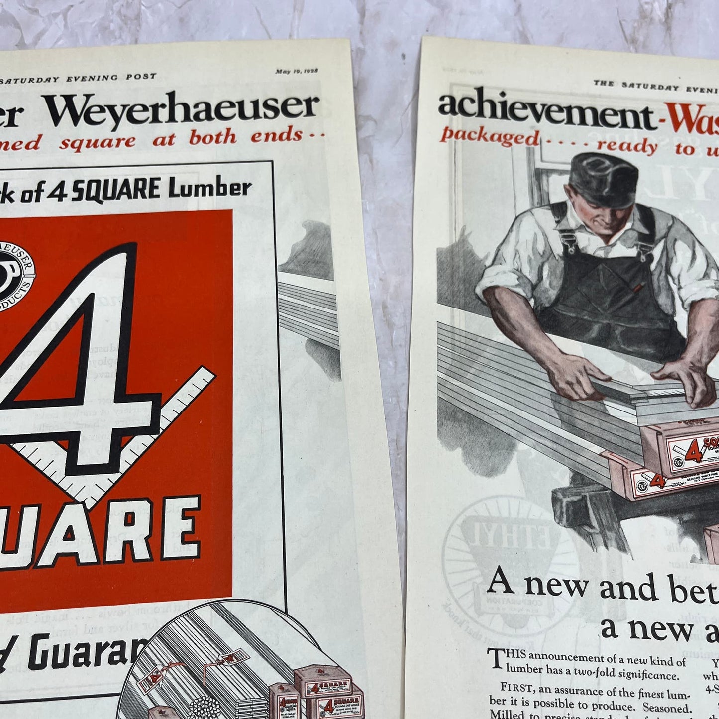 Weyerhaeuser Forest Products Wasteless Lumber St. Paul 1928 Advertisement FL6-8