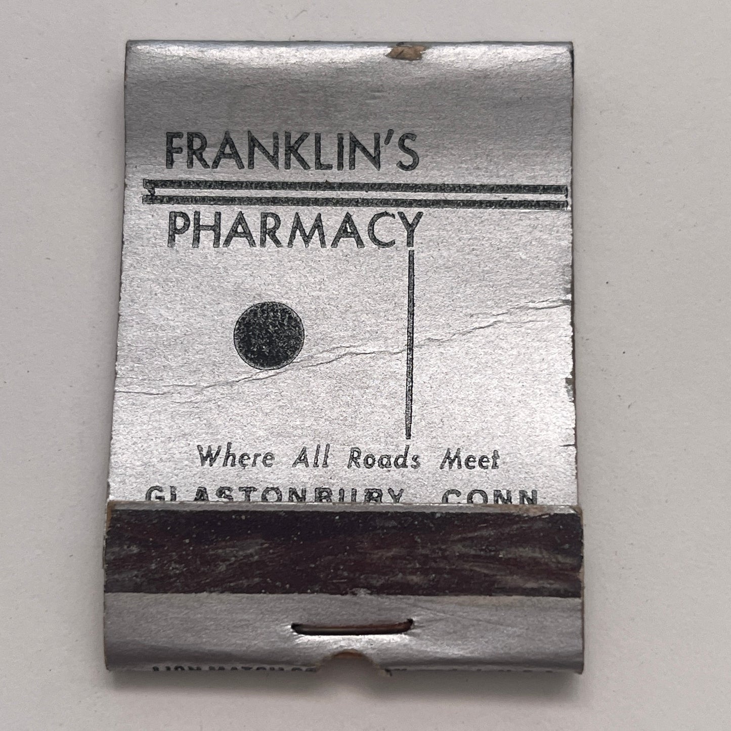 Franklin's Pharmacy Glastonbury CT War Bonds Vintage Matchbook Cover TB8-MB-7