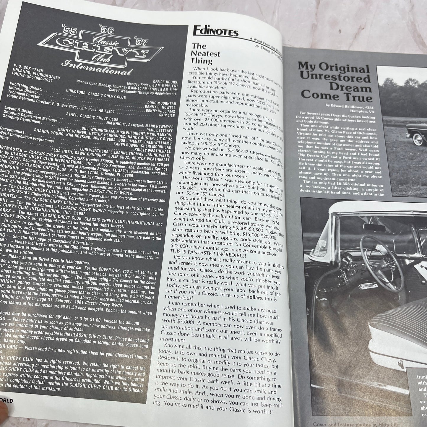 Edward Bellflower Rag Top - '55, '56, '57 Classic Chevy World - Jun 1982 M29