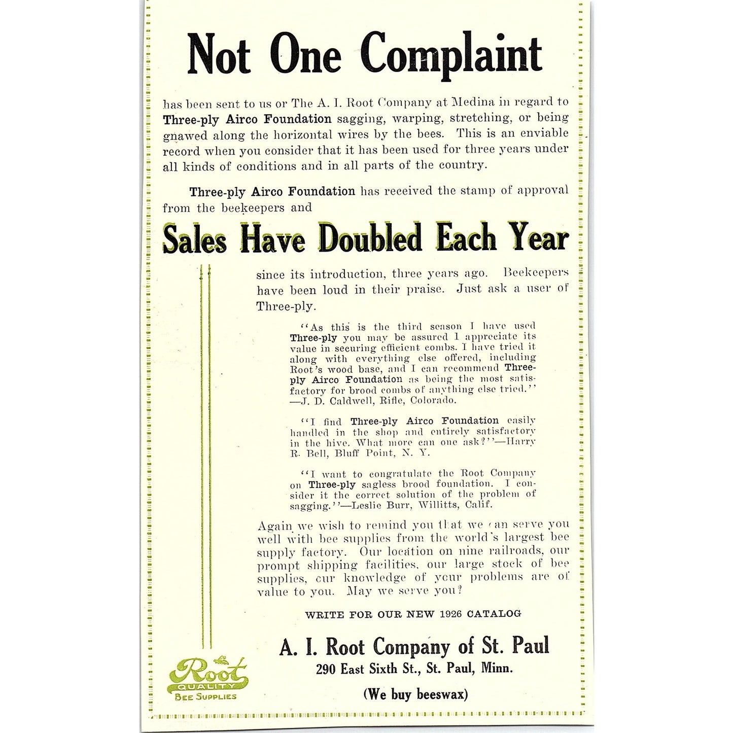 Illinois Glass Company Many Sided Honey Jars Alton IL 1926 Ad AG3-9