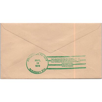 1976 Monongahela River Bicentennial Era First Day Postal Cover AD8-RS1