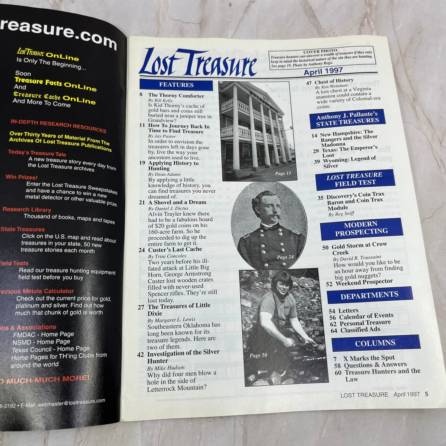 1997 April - Lost Treasure Magazine - Treasure Hunting Gold Prospecting M13