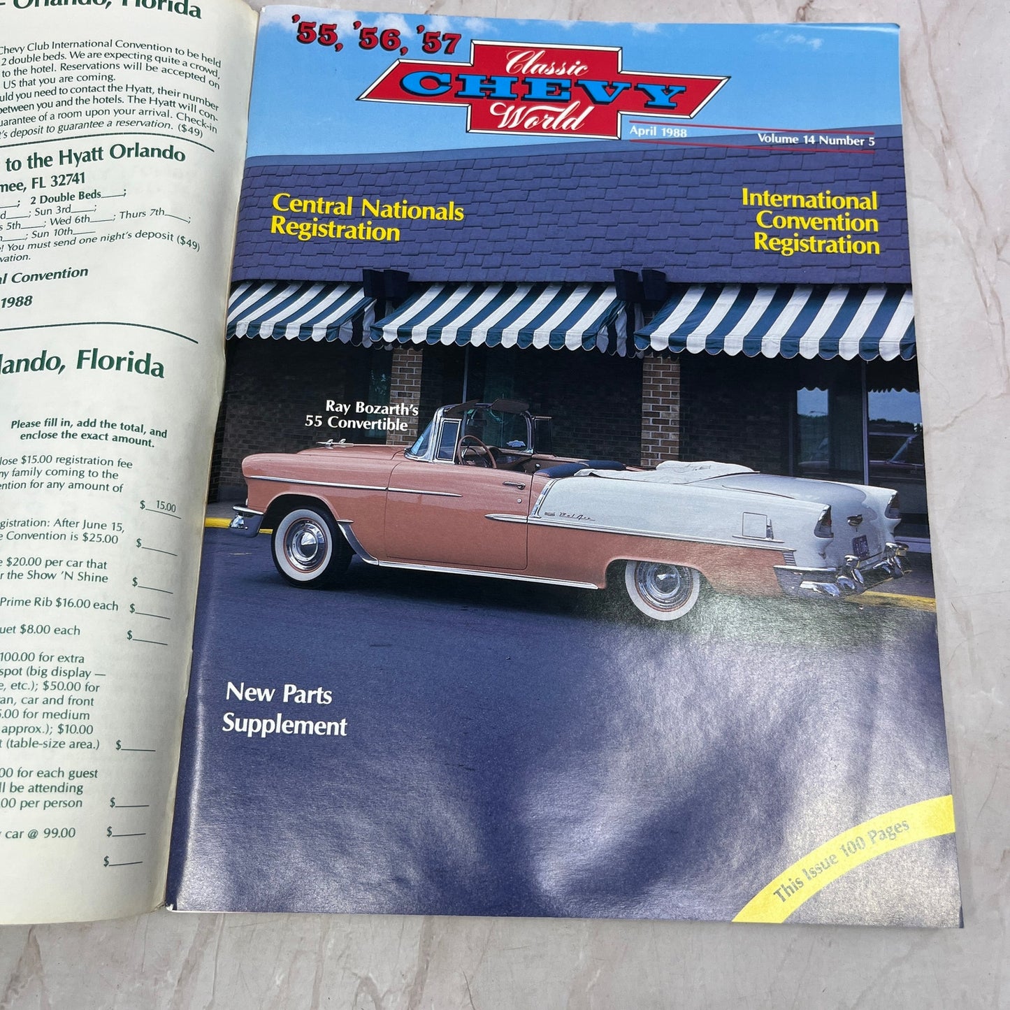 Ray Bozarth Convertible - '55, '56, '57 Classic Chevy World - Apr 1989 M31