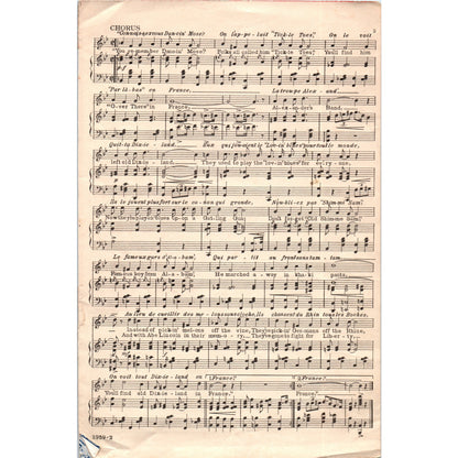 1918 WWI Sheet Music You'll Find Old Dixieland in France Grant Clarke D23