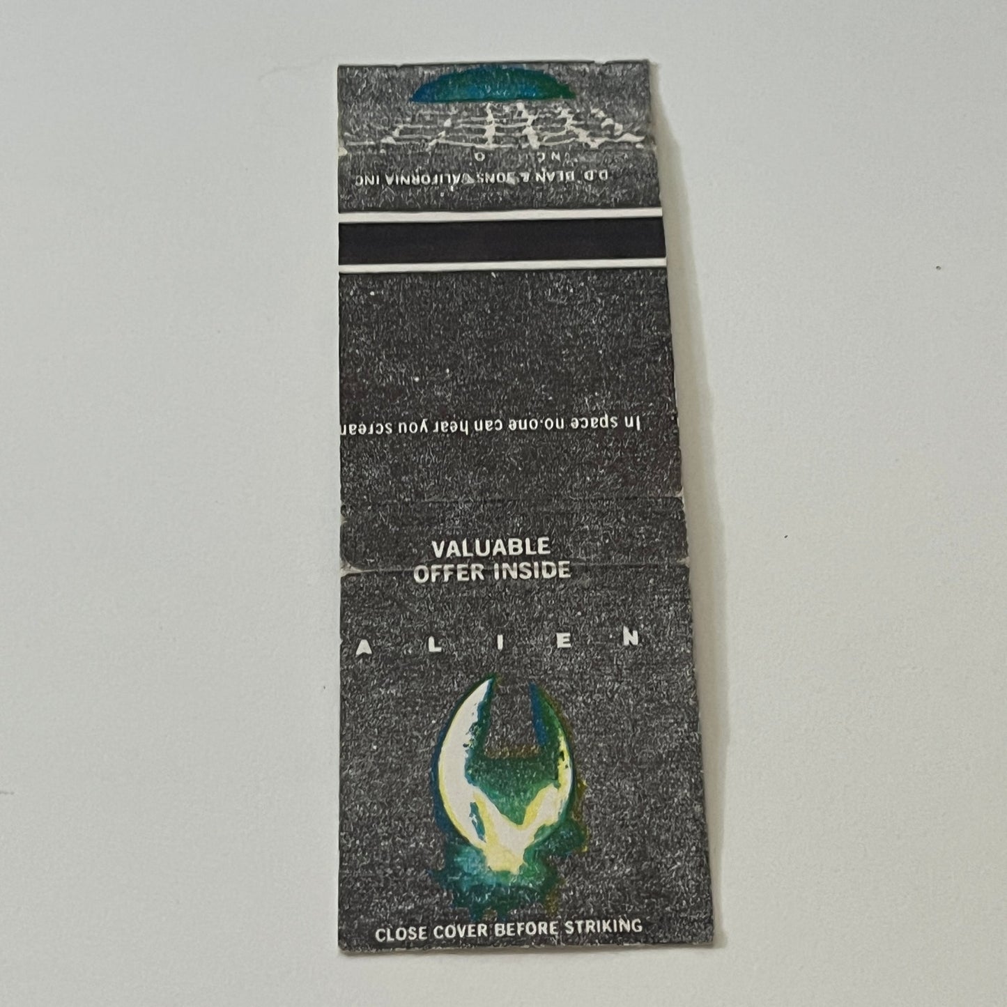 Alien The Motion Picture Souvenir Vintage Matchbook Cover MM5-7