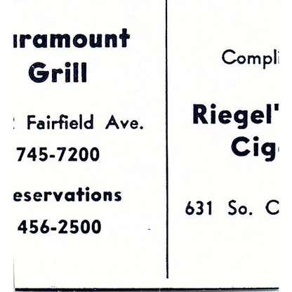 Memorial Tap - J. Morris 1002 Glasgow, Fort Wayne Indiana 1964 Ad AG1-S15