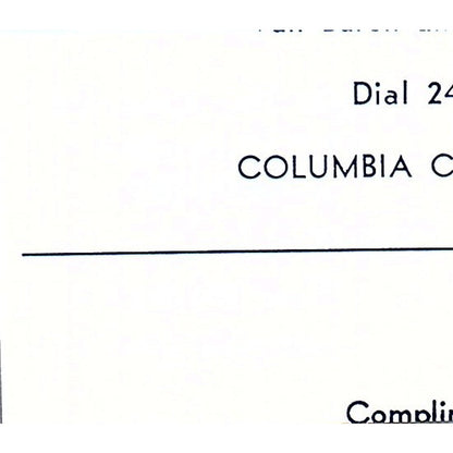 Crystal Coin Operated Dry Cleaning & Laundry Columbia City IN 1964 Ad AG1-S10