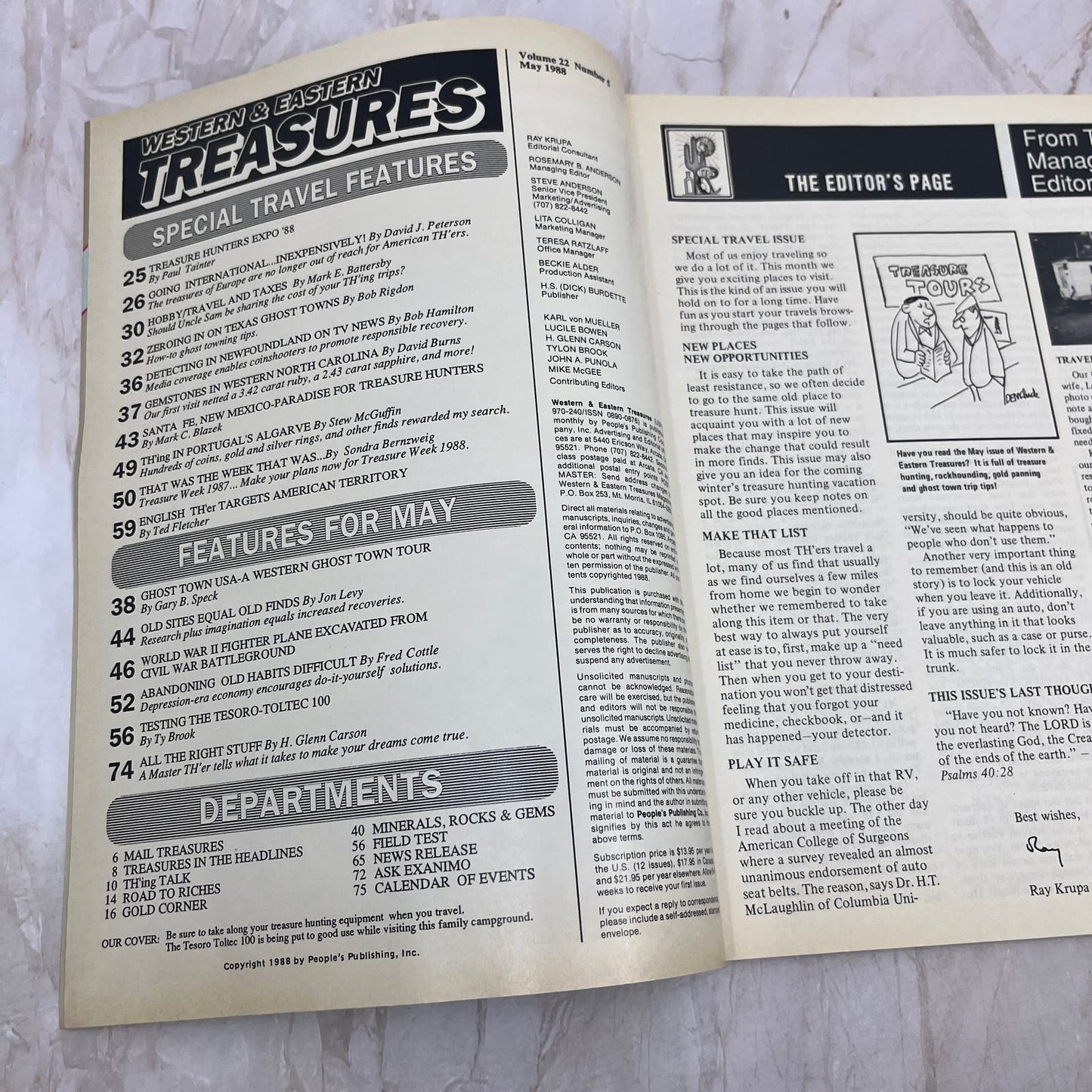 1988 May - Western & Eastern Treasures Magazine - Treasure Hunting Gold M11