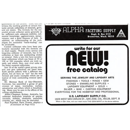 Shipley's Mineral House Bayfield Colorado 1972 Ad AF8-2