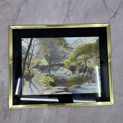 Vintage Chromatic Framed Art Print Sunlit Shallows Made in USA 8x10" TF4