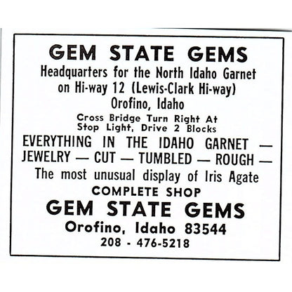 Lyko Mineral & Gem William J Lyons Jack R Young El Paso TX 1972 Ad AF8-M1