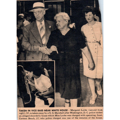 Margaret Locke Arrested by US Marshalls Washington DC 1943 Article AB9-NPG