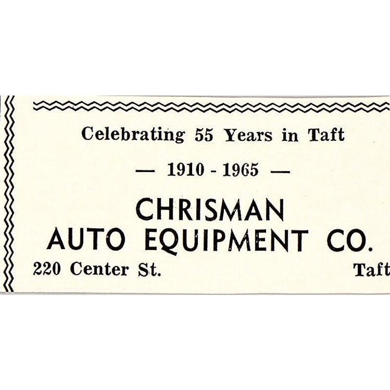 Chrisman Auto Equipment, Remar's Womens Apparel c1965 Ad AF8-S22