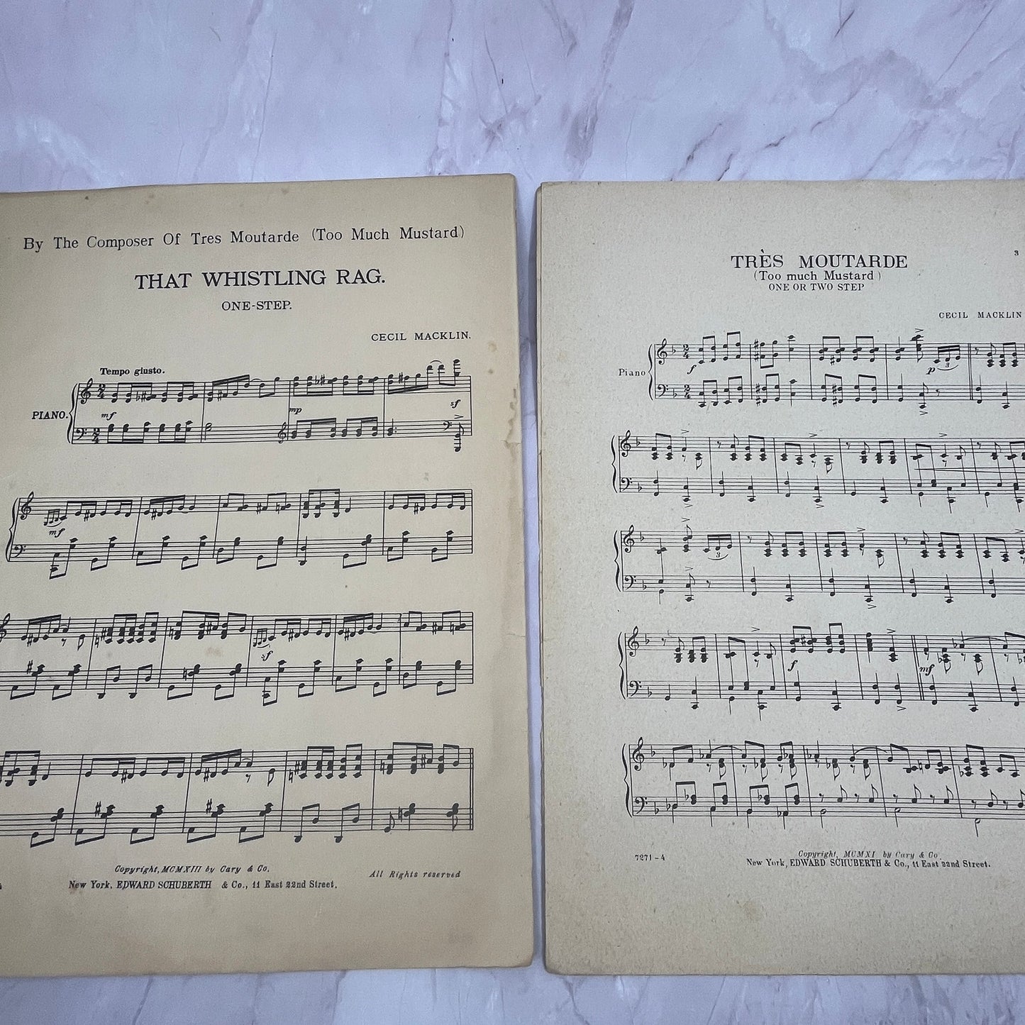 Tres Moutarde Two Step or Tango Cecil Macklin 1911 Sheet Music V15