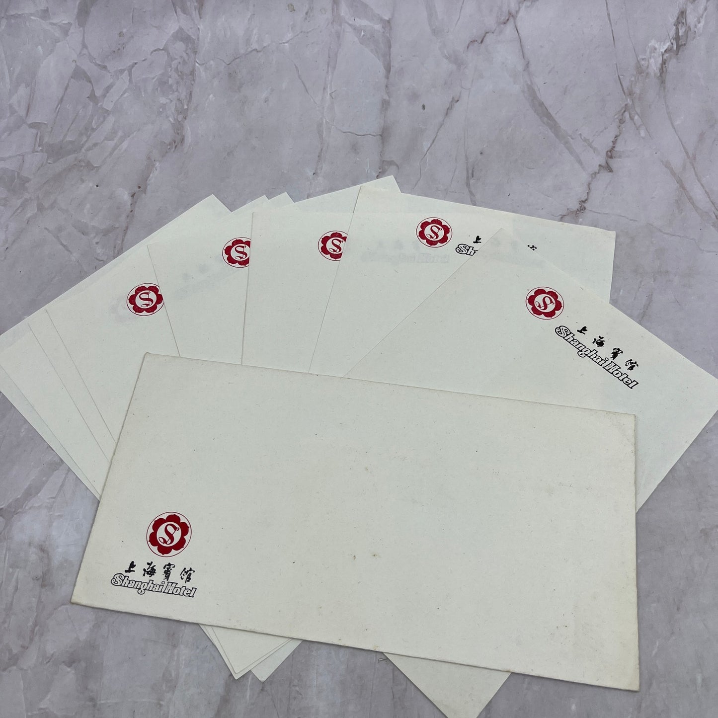 Vintage Shanghai Hotel Stationary and Envelope Lot TJ5-EL
