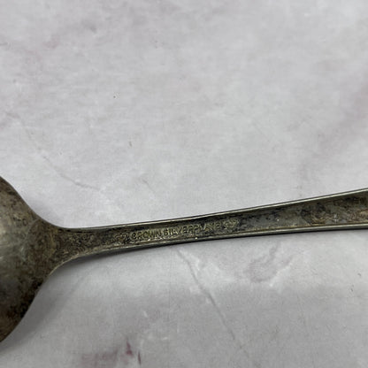 Crown Silverplate Radiance Spoon 8" Vintage Silverplate TC5-OS-19