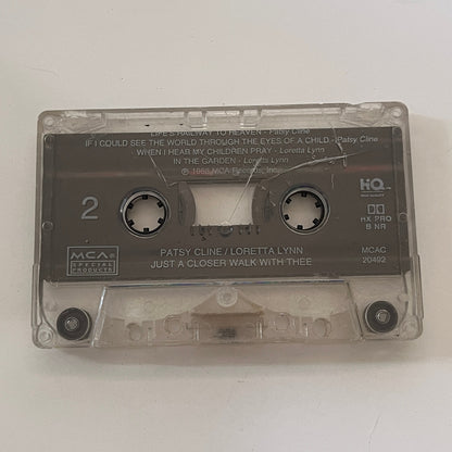 Patsy Cline/Loretta Lynn - Just a Closer Walk With Thee Cassette Tape TB6-OT2