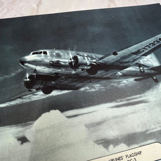 American Airlines Flagship 21 Passenger DC-3 Vintage Print 9x12 FL6-4