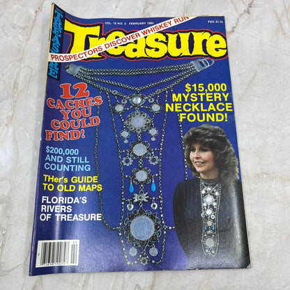 1984 Feb - Treasure Magazine - Treasure Hunting Metal Detecting Gold Coins M10