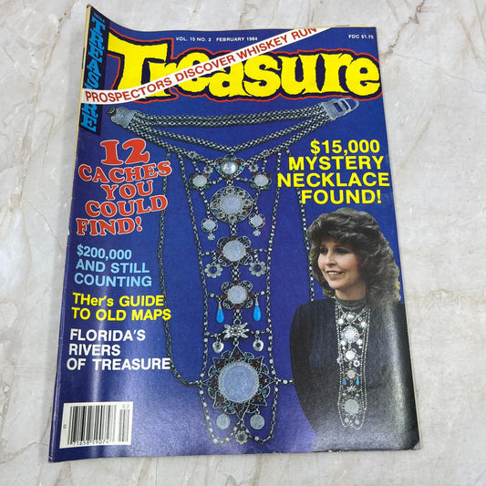 1984 Feb - Treasure Magazine - Treasure Hunting Metal Detecting Gold Coins M10