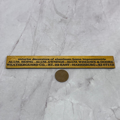 Weatherguard Co Harrisburg PA Wooden Advertising Ruler SB7