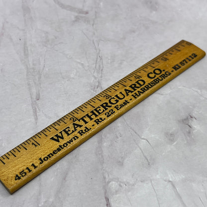 Weatherguard Co Harrisburg PA Wooden Advertising Ruler SB7