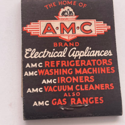 R.H. White Co AMC Brand Electrical Appliances Vintage Matchbook Cover TB8-MB2-8