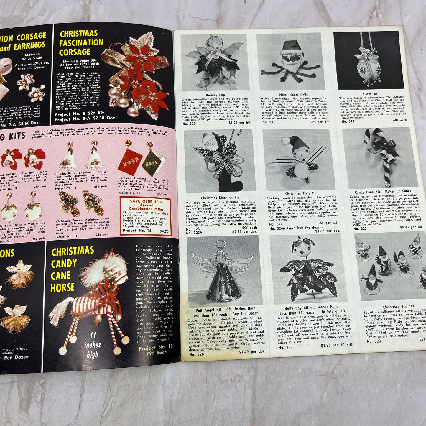 1961 Holiday Handicrafts Christmas Craft Catalog TI9-P3
