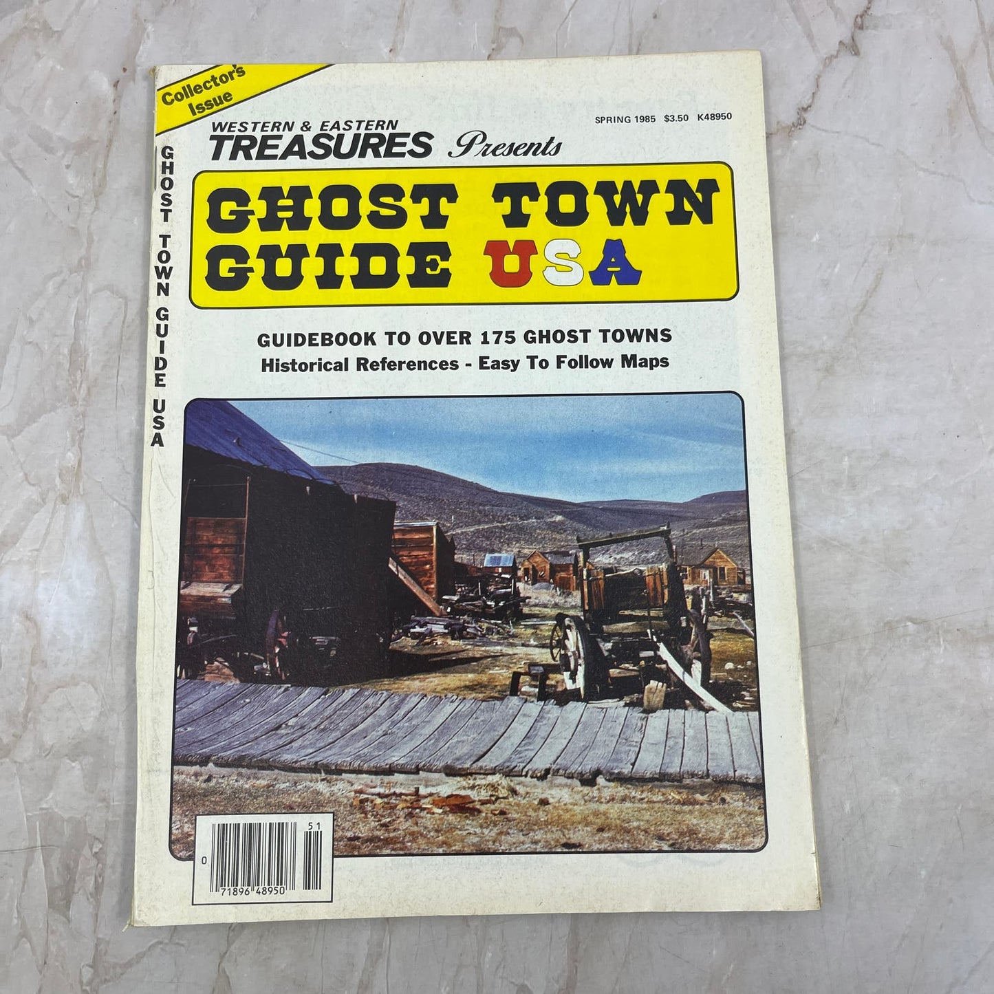 1985 Spring - Western & Eastern Treasures Ghost Town Guide USA M20