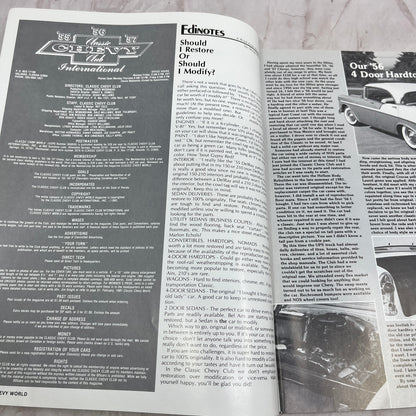 Steering Box Rebuild - '55, '56, '57 Classic Chevy World Magazine - Mar 1983 M30