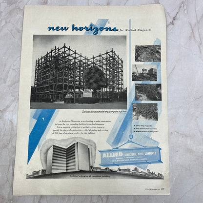 Allied Structural Steel Companies Chicago 1951 Magazine Ad FL6-10