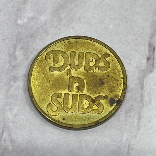 Vintage Duds 'N Suds Des Moines, IA Laundromat Token Chit SE2