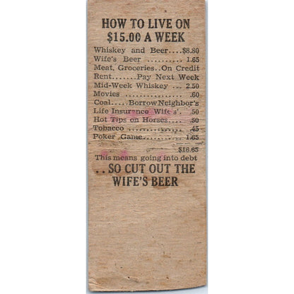 Charlie's Tavern Draper WI Pinup What Ho Vintage Matchbook Cover SD2-Y1