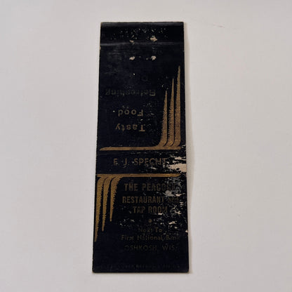 The Peacock Restaurant Oshkosh WI Vintage Matchbook Cover TB6-MB1-15