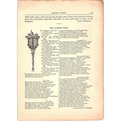 The Closing Year George Denison Prentice, Dies Irae John Dix 1884 Poem TA5-CJ-3