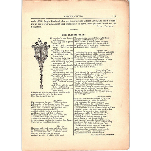 The Closing Year George Denison Prentice, Dies Irae John Dix 1884 Poem TA5-CJ-3